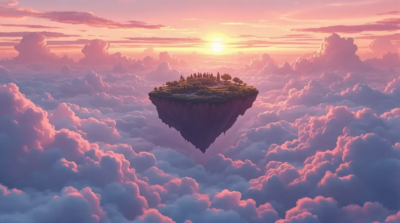 云端小岛 剧照背景