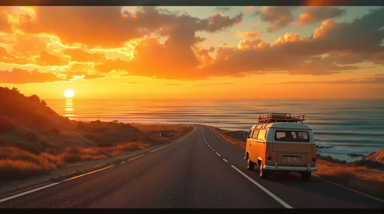 橘色公路 剧照背景